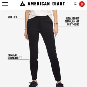 American Giant Cigarette Pant - size 4